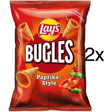 2x Chipsy Lays Bugles Paprika Style Paprykowe 110g Opinie Recenzje