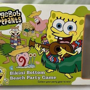 Spongebob Squarepants Bikini Bottom Beach Party Game By Mattel Great Condition FREE