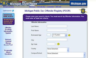 Michigan Sex Offender Registries Upgraded After Audit Finds Inaccurate