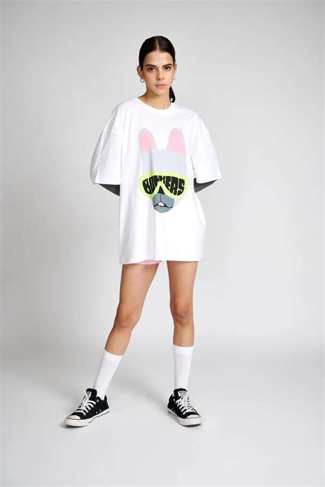 Bonkers Bulldog Oversized T Shirt Bonkers Corner Oversized Tshirt