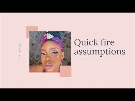 Quick Fire Assumptions Challenge Youtube