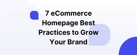 Ecommerce Homepage Best Practices To Grow Your Brand Scalecrush