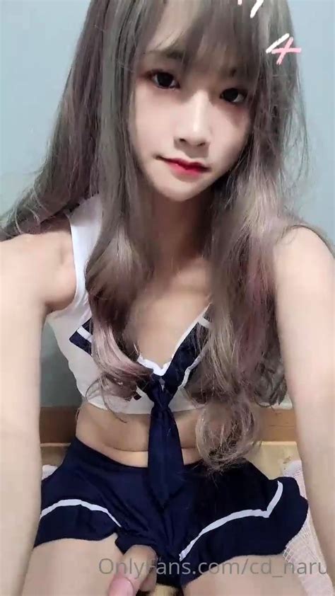 Big Tits Tranny Strokes Her Big Cock At DrTuber