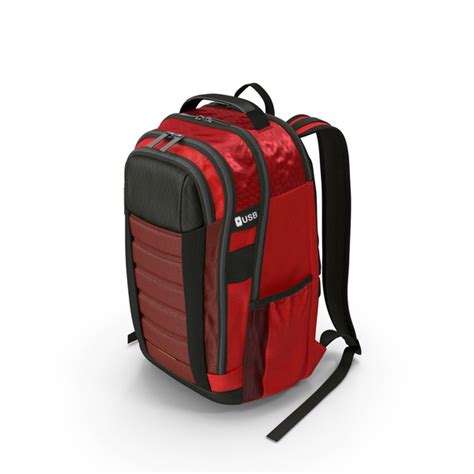 Travel Laptop Backpack Bag with USB Charger Port PNG Images & PSDs for Download | PixelSquid ...