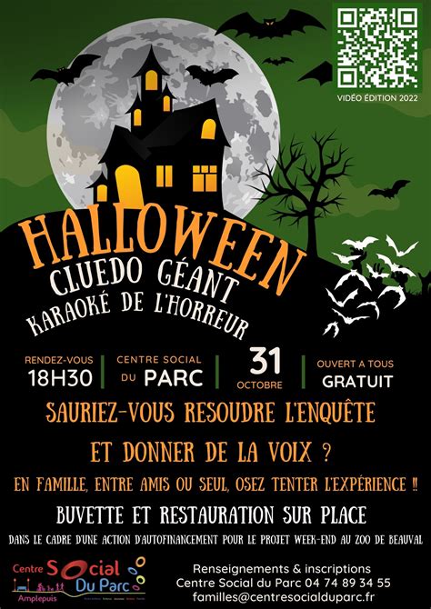 Venez vivre une soirée Halloween riche en frissons au Centre Social du