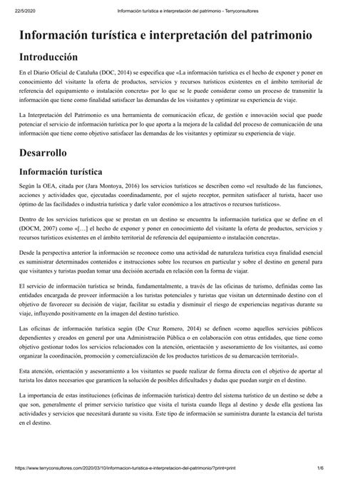 Pdf Información Turística E Interpretación Del Patrimonio Introducción