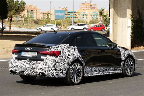 Facelifted 2024 Audi RS3 Spied Looking Like A Baby RS7 | Carscoops