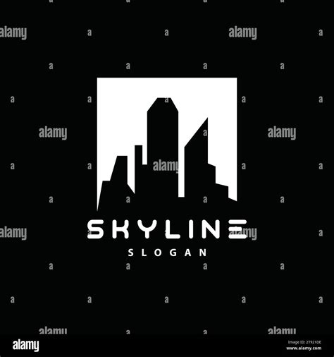 Cityscape Logo Metropolis Skyline Design City Building Vector Icon