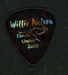 Willie Nelson Guitar Pick of the Day: Down Under 2000 | www.stillisstillmoving.com