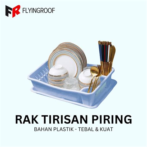 Jual Rak Piring Set Tempat Tirisan Piring Gelas Plastik Tempat Rak