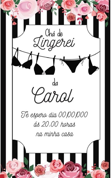 Convite Cha Lingerie Elo Produtos Especiais