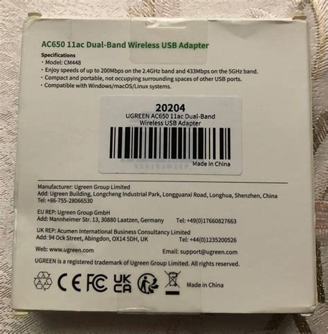 UGreen USB Wireless Adapter, Computers & Tech, Parts & Accessories ...