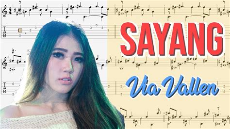 Sayang Via Vallen Fingerstyle Tab Youtube