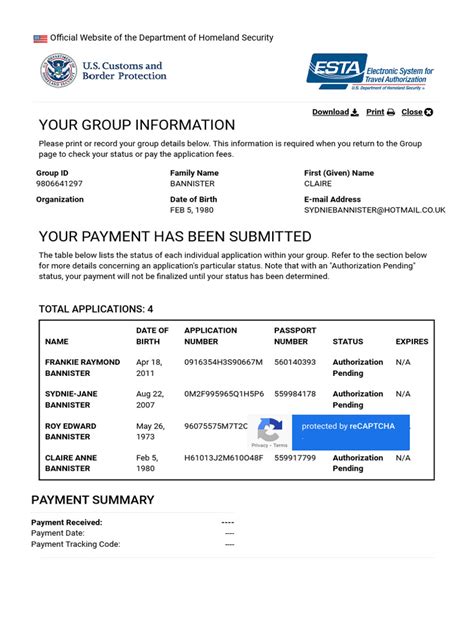 Official ESTA Application Website, U.S. Customs and Border Protection ...