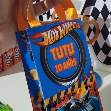 Sacolinhas Personalizadas Hot Wheels Elo7 Produtos Especiais