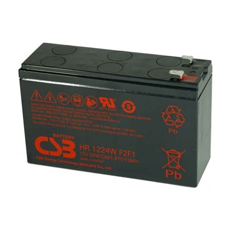 CSB HR1224W F2F1 (12V 24W) VRLA Battery | SecurePower.com