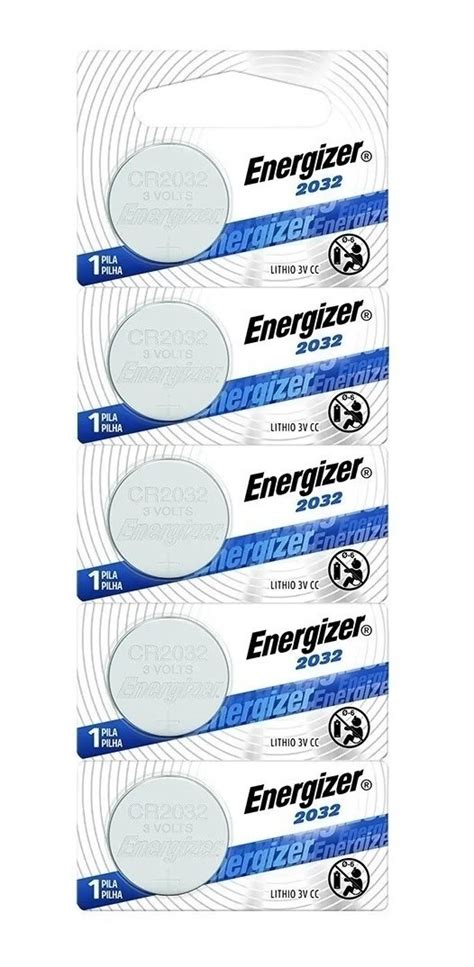 5 Pilas Cr2032 Energizer Ecr2032 3v Tipo Boton Cuotas sin interés