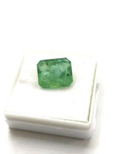 Green Natural Emerald Panna Octogan Shape Gemstone Ct For