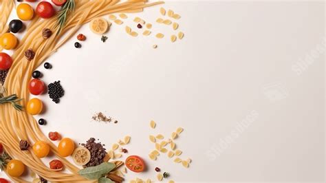 Food Gourmet Pasta Fruit Border Powerpoint Background For Free Download ...