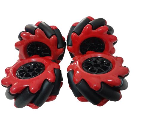 Red Mecanum Wheel Mm K Pcs Setcompatible With Mm Couplings Zbotic