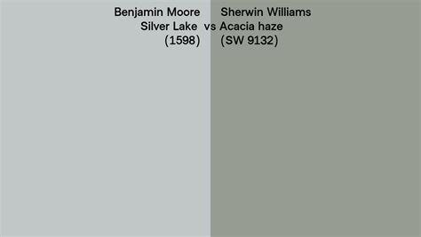 Benjamin Moore Silver Lake 1598 Vs Sherwin Williams Acacia Haze Sw