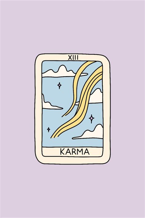 Karma Is The Breeze In My Hair On The Weekend Tarot Card Sticker For