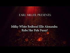 Milky White Redhead Elle Alexandra Rubs Her Pale Pussy Xxx Mobile