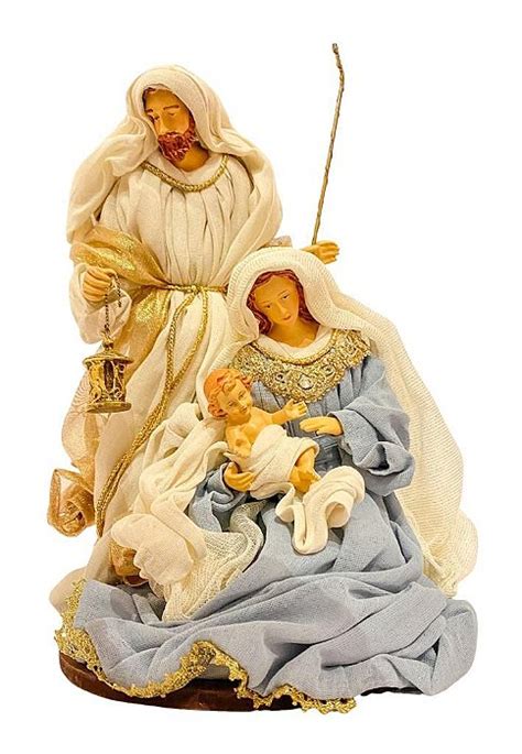 Sagrada Familia Em Tecido Nude C Azul Cm Raffaello Presentes E Decora Es A Melhor Loja