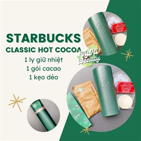 Ly Starbucks Classic Hot Cocoa G M Ly Xanh L Ml Hot Cocoa Vy H Beauty