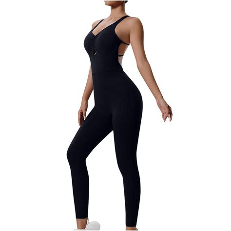 Sport Jumpsuit For Women Workout Seamless Jumpsuits Yoga One Piece Tank