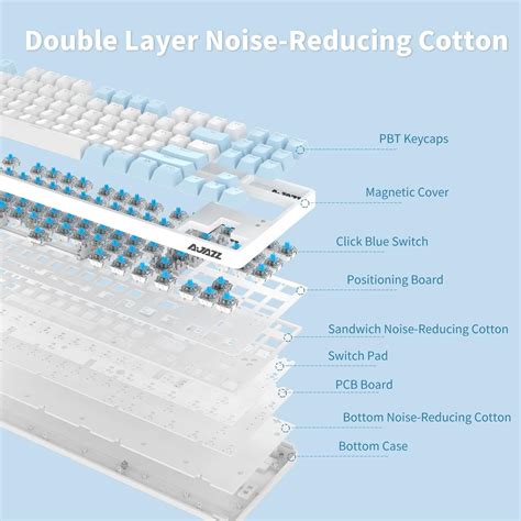 Daidai Key Tkl Hot Swappable Mechanical Wired Keyboard With Oem Pbt Keycpas Modes