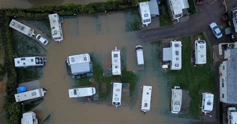 Tewkesbury flooding from above revealed in these aerial pictures as ...