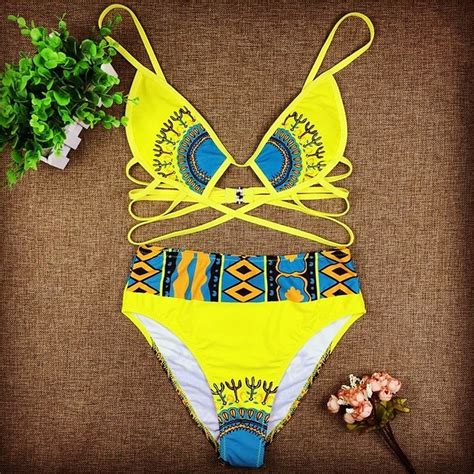 African Print Bikini Etsy