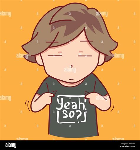 Boy Doesnt Care Stock Vector Image And Art Alamy