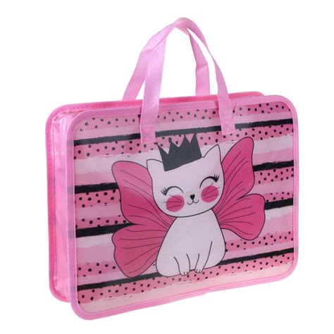 Купить Папка детская с ручками А4 Котик с крыльями, пластик, 236-005 ...