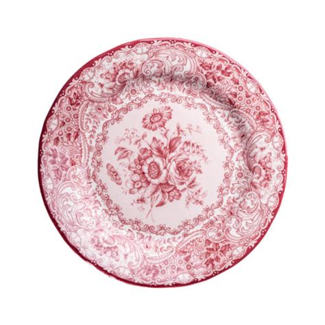 Servizio Di Piatti Old England Rosso Coperti In Ceramica Chic