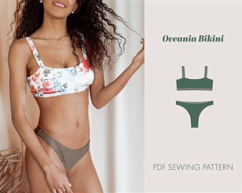 Bikini Pdf Sewing Pattern Women Swimsuit Pattern Bikini Etsy