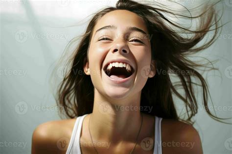 AI generated cute little girl happy perfect smile 35142756 Stock Photo