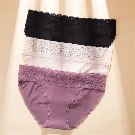 Custom Colors And Size Women S Lace Bikini Mid Rise Printed Hipster Panties For Women Buy