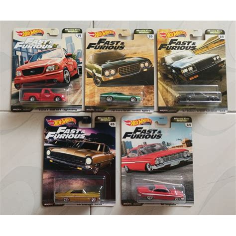 Jual Hot Wheels Premium Fast And Furious Motor City Muscle Set Pcs Shopee Indonesia