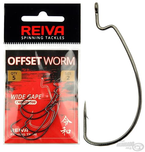 REIVA Offset Worm 2 Haldorádó horgász áruház