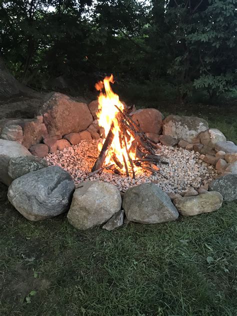 Rustic Backyard Fire Pit Backyard Outdoor Fire Pit Stone Fire Pit