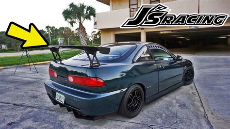 Js Racing Spoiler Install K Dc Integra Youtube