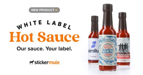 Make Your Own Hot Sauce Bottles Blog Sticker Mule