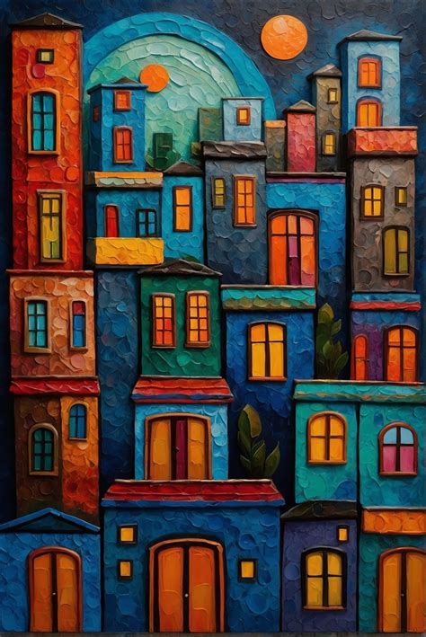 Colorful Streets And Houses Free Stock Photo - Public Domain Pictures