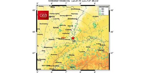 Séisme Depuis Kembs Un Tremblement De Terre De Magnitude 4 8 Secoue L