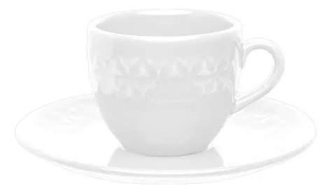 Taza Grande De Ml Con Platillo Oxford Mia White Color White