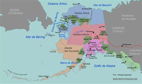 Mapas de Alaska - Atlas del Mundo