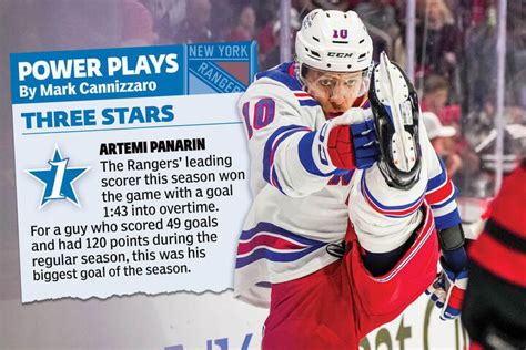 Rangers Artemi Panarin Delivered Biggest Goal Of Brilliant Season