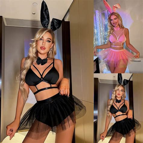 Sweet Girls Lingerie Set Hot Lace Transparent Women Underwear Catsuit Mujer Sex Product Hot